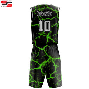 Reversible Baloncesto Jersey Equipo Jugadores Tamaño Logo Pantalones cortos Diseño rápido al por mayor Adultos Unisex Uniforme de baloncesto personalizado - Product Image 2