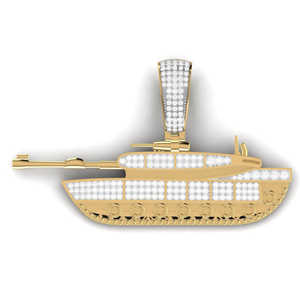 Colgantes de Diseño Hip Hop Elegantes para Hombre, de Aleación de Zinc Plateada con Moissanita Redonda, Estilo Iced Out, Ideales para Fiestas - Product Image 1