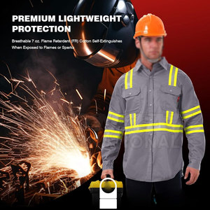 Pakistan Manufacturer Latest Design Welding Shirts Spandex Polyester Breathable Men Welding Shirts - Product Image 2