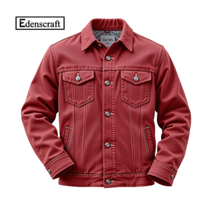 Veste en jean tendance pour homme avec design moderne, tenue décontractée toutes saisons pour activités de plein air, tissu de haute qualité - Product Image 5