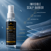 Spray Protecteur de Cuir Chevelu Personnalisé avec Logo pour Adhésif de Perruque, Spray Barrière Cutanée à l'Extrait Botanique pour Système Capillaire OEM MOQ 50