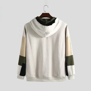 Sweat à capuche d'hiver 100% coton pour homme, uni, teint, logo personnalisé en gros, lourd, respirant, streetwear décontracté, commandes en gros - Product Image 2