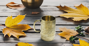 Brass Moscow Mule Beer Glasses Pure Solid Brass No Lining Golden Stein Glass Type Classic blank sublimation diy - Product Image 2