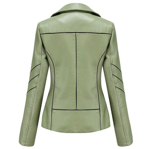 Genuine Cheap Price Low MOQ Women <b>Leather</b> <b>Jacket</b> Outdoor Winter Warm <b>Long</b> Sleeve Quick Dry Waterproof Reversible High Quality - Product Image 3