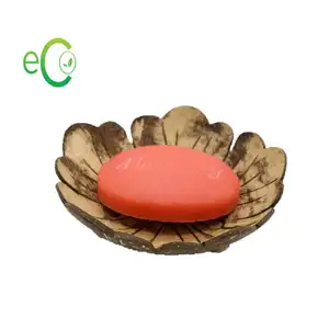 Wholesale 2024 Natural Coconut Shell Soap Dish Holder Tray With High Quality Good Price For Using at Home, Hotel, Resort