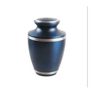 Haute demande avec un prix raisonnable Urne à café en cuivre faite à la main Accessoires funéraires Urne en aluminium Crémation Exportateur d'Inde - Product Image 1