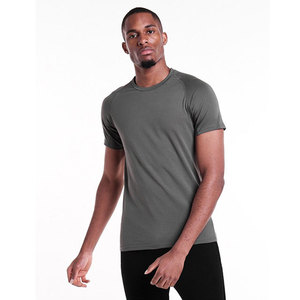 65% coton 35% polyester personnalisé logo privé vêtements d'entraînement vêtements de sport vêtements de fitness plaine blanc hommes t-shirt - Product Image 1