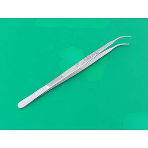 Fórceps de vendaje Gerald de acero inoxidable de alta calidad, instrumento quirúrgico dentado curvo de 7 pulgadas, Manual, certificado CE, reutilizable - Product Image 4