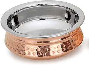 Ustensiles de cuisine traditionnels en cuivre faits à la main Grilles indiennes et poêles à griller Handi en métal - Product Image 4