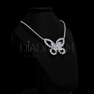 Hip Hop 925 argent Sterling Moissanite diamant étincelant glacé exclusif papillon Design joli pendentif cadeau fiançailles - Product Image 2