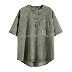 เสื้อยืดครอปคอกลมทรงโอเวอร์ไซส์ คุณภาพสูง แฟชั่นใหม่รับซัมเมอร์ ผ้าฝ้าย 100% ซักแล้ว แห้งไว ระบายอากาศได้ดี รับสั่งทำพิเศษ - Product Image 3