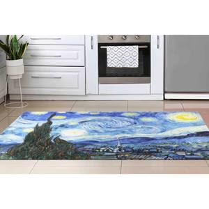 Starry Night Printed Rug, Famous <b>Van</b> Gogh Art Rug for Living Room,With Pile Soft Rug - Product Image 2