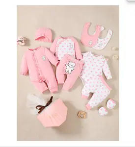 Wholesale Summer Rompers Solid Clothes Infant Boys Jumpsuits 100%Cotton Girls New Born Baby Clothes