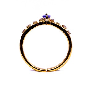 À la mode 925 Sterling Silver Plaqué Or Attrayant Tanzanite Péridot Gemstones Fashion Finger Diamond Ring - Product Image 4