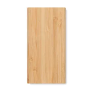 Batería Externa Ecológica Arena C Bamboo de 6000 mAh para Dispositivos, Bancos de Energía Ecosostenibles Promocionales - Product Image 4
