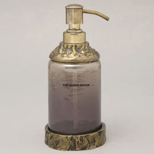 Distributeur de savon liquide à pompe en métal distributeur de savon en bois dernière conception avec accessoires de salle de bain - Product Image 3