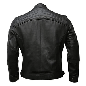 Blouson de course blindé en cuir de vachette véritable respirant à la mode noir unisexe Protections de course CE - Product Image 4