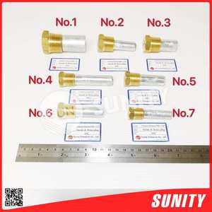 Anode en zinc TAIWAN SUNITY, crayon L50*W20+ 3/4 pouce NPT, bouchon en laiton, fabriqué à Taïwan - Product Image 4