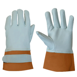 Guantes de Soldadura TIG Hechos a Medida de Cuero de Primera Calidad Resistentes al Calor con Refuerzo de Kevlar, Duraderos y de Alta Resistencia - Product Image 3