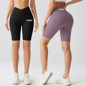 Wholesale Soft Breathable Nylon Spandex Yoga <b>Leggings</b> High <b>Waist</b> Seamless Four-Way Stretch Eco-Friendly Free Sample <b>Low</b> MOQ for - Product Image 4