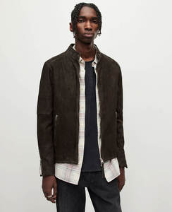 Motorbike Stylish Leather <b>Jacket</b> for <b>Men</b>, Custom Color 100% Leather <b>Men's</b> Custom Slim Breathable <b>Suede</b> Snap Back Collar <b>Jacket</b> - Product Image 5