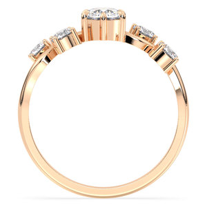 แหวนมอสซาไนต์ทรงกลมเจียระไนแบบบริลเลียนท์ 14K ทองคำแท้ 0.79 กะรัต สำหรับผู้หญิง ของขวัญงานแต่งงานหรือหมั้นสุดหรู REYES ลดราคาพิเศษ - Product Image 6