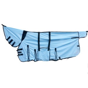 Resistente tappeto in maglia di cavallo leggero con materiale in poliestere traspirante per la protezione degli insetti comodi tappeti da equitazione - Product Image 1