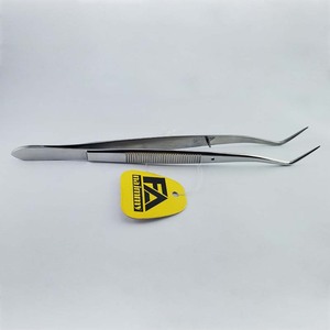 แหนบคีบสแตนเลสปลายหยักสำหรับวิทยาลัยแหนบแบบมืออาชีพพร้อมตัวเลือกบรรจุภัณฑ์ในแบบของคุณ - Product Image 5