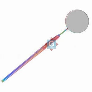 Miroir de maquillage de bureau en acier inoxydable de haute qualité à prix compétitif, miroir à cils rond, couleur et logo personnalisés - Product Image 4