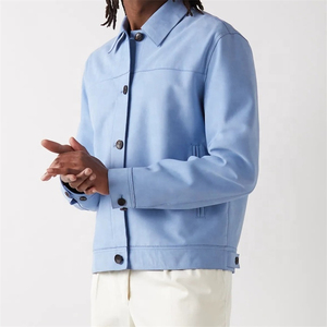 Veste en daim Softshell à poches à deux côtés pour homme, couleur unie, personnalisée, vêtements d'extérieur - Product Image 3