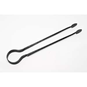 Pince à roti en métal de fer avec finition enduite de couleur noire parfaite pour la cuisine, la salle à manger, les ustensiles de cuisine à domicile et l'utilisation du buffet - Product Image 6