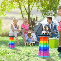 Tabouret rétractable pliable moderne-Portable pour la pêche, la randonnée, le barbecue et l'entrée