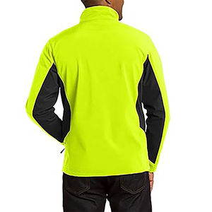 Logo personnalisé hommes toile veste de sport décontractée respirant doux confort coupe-vent fermeture éclair complète automne veste de sport pour hommes - Product Image 2