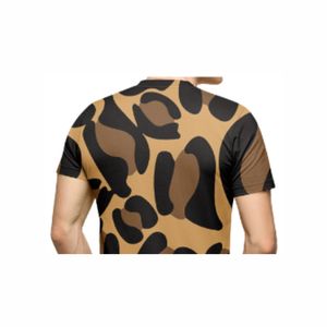 Camisetas Personalizadas de Talla Grande, Tejidas, Transpirables y Sostenibles, con Estampado Tie-Dye de Guepardo, Diseño OEM, de Poliéster/Algodón - Product Image 6