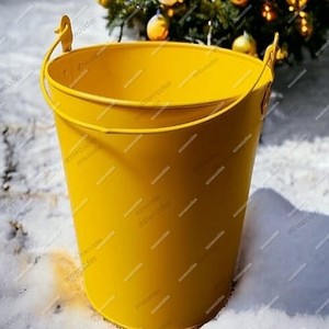 Accesorios de fotografía para recién nacidos, cubo redondeado de metal amarillo para bebés y bebés para interiores y exteriores para uso en la sala de estar - Product Image 3