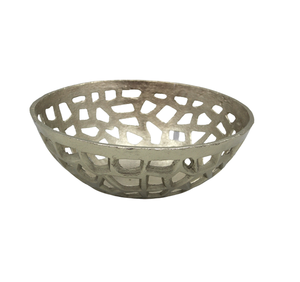 Gran oferta, ensaladera de metal, Metal redondo de latón en bruto con artículos de servicio de aluminio, cuenco para servir de cocina y mesa - Product Image 1