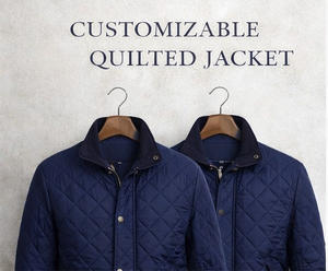 เสื้อแจ็คเก็ตผู้ชายแบบควิลท์ ปรับแต่งได้ รับผลิตแบบ OEM ODM เสื้อแจ็คเก็ตบุนวมลายเพชร น้ำหนักเบา สำหรับผู้ชาย เสื้อคลุมลำลองคุณภาพพรีเมียม สำหรับฤดูหนาวและฤดูใบไม้ร่วง - Product Image 2