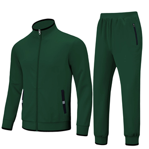 Ensembles de sport actif à manches longues à fermeture éclair complète Ensemble de survêtements pour hommes Vêtements de sport Jogger Ensembles 2 pièces Survêtements imprimés pour hommes - Product Image 1