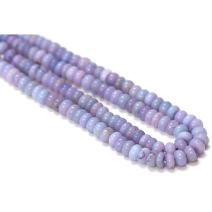 Cuentas Redondas de Ópalo Periwinkle: Piedra Preciosa Lavanda AAA, Hilo de 16 Pulgadas - Product Image 3