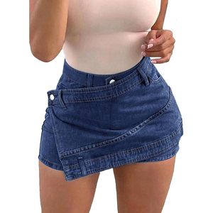 กระโปรงยีนส์เอวสูงดีไซน์ใหม่ที่ดีที่สุดสำหรับผู้หญิง และกระโปรงขายดีแบบแห้งเร็วน้ำหนักเบาสำหรับทุกเพศ - Product Image 4
