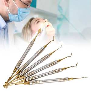 6Pcs Dental Instruments Composite Resin Filling <b>Spatula</b> <b>Set</b> with Titanium Plated Heads for Precise Restorations Surgery Kit/ - Product Image 2