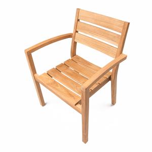 Teak Stacking Dining <b>Arm</b> <b>Chair</b> - From Jepara Indonesia - Product Image 3