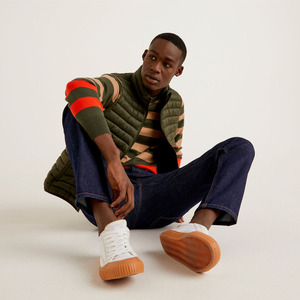 Chaquetas acolchadas para hombre, sin mangas, color verde oliva, a la venta - Product Image 4