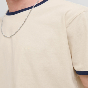 เสื้อยืดผู้ชายผ้าฝ้าย 100% คุณภาพสูง สวมใส่สบาย ระบายอากาศดี คอกลม เหมาะสำหรับฤดูร้อน แฟชั่นสตรีทแวร์ ทรงโอเวอร์ไซส์ รับผลิตแบบ OEM - Product Image 3