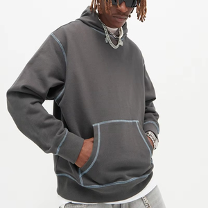 Acid Wash Sun Faded Heavyweight 100% Cotton Y2K <b>Jumper</b> Embroidery Streetwear Boxy Crop Distressed Manufacturers Spring - Product Image 1