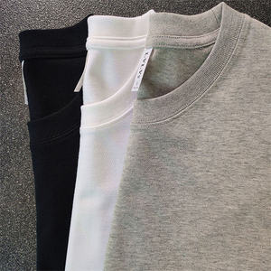 Nueva camiseta de peso pesado con logotipo personalizado al por mayor 100% Camiseta de algodón para hombres - Product Image 1