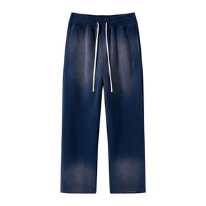 Heavy Fleece <b>Oversized</b> Joggers Custom Unisex Pigment Dye Retro Acid Wash Wide Fit Streetwear Loungewear OEM Wholesale - Product Image 1