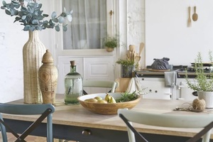 Best-seller vase scandinave de luxe moderne en forme de bouteille en rotin grand vase de décoration pour mariage - Product Image 4