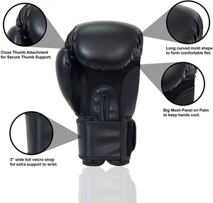 High Quality Customizable <b>Kick</b> <b>Boxing</b> <b>Gloves</b> Professional Sports Training Gear with OEM ODM Features Logo Design - Product Image 2
