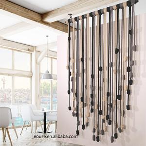 <span class=keywords><strong>Tenture</strong></span> murale en macramé Art boho déco fait à la main tapisserie mobile mariage toile de fond décor rideau macramé <span class=keywords><strong>tenture</strong></span> murale tapisserie - Product Image 1